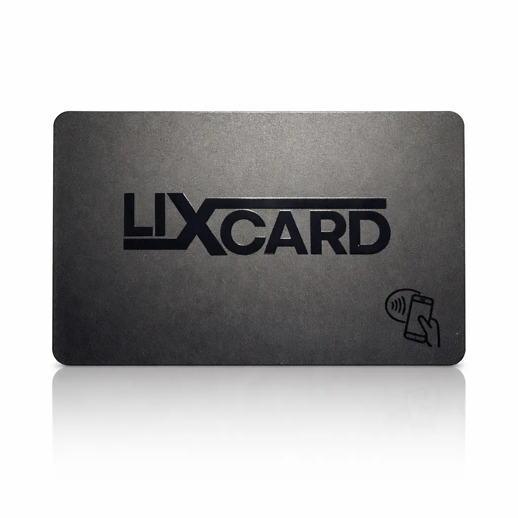 LIXCARD NFC Enabled PVC Business Card - Office Stationery Card Stock with Mini Site, Contact Buttons, Social Media Links, Videos, About Us Section, Google Testimonials Link, 1-Time Pay Methods, Personalized Message Support