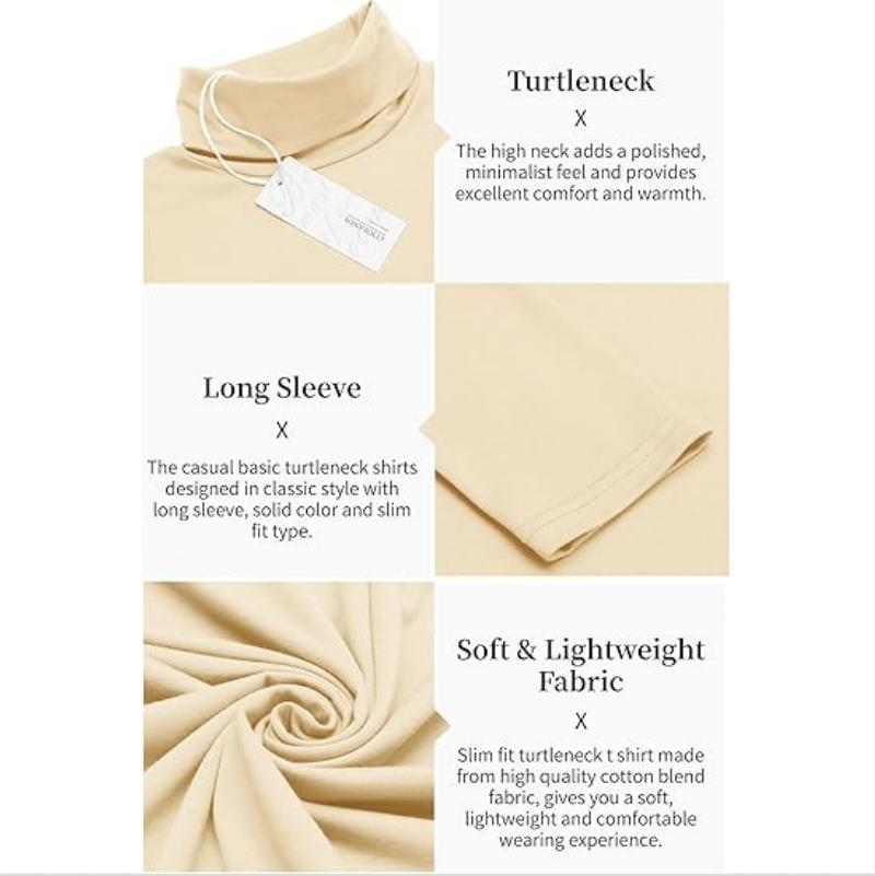 COOFANDY Fall Outfits Men's knitwear Men's Casual Slim Fit Turtleneck T Shirts Lightweight Basic Cotton Pullovers Classic Fashion Menswear Knit  Runs Large Sweater Sweater