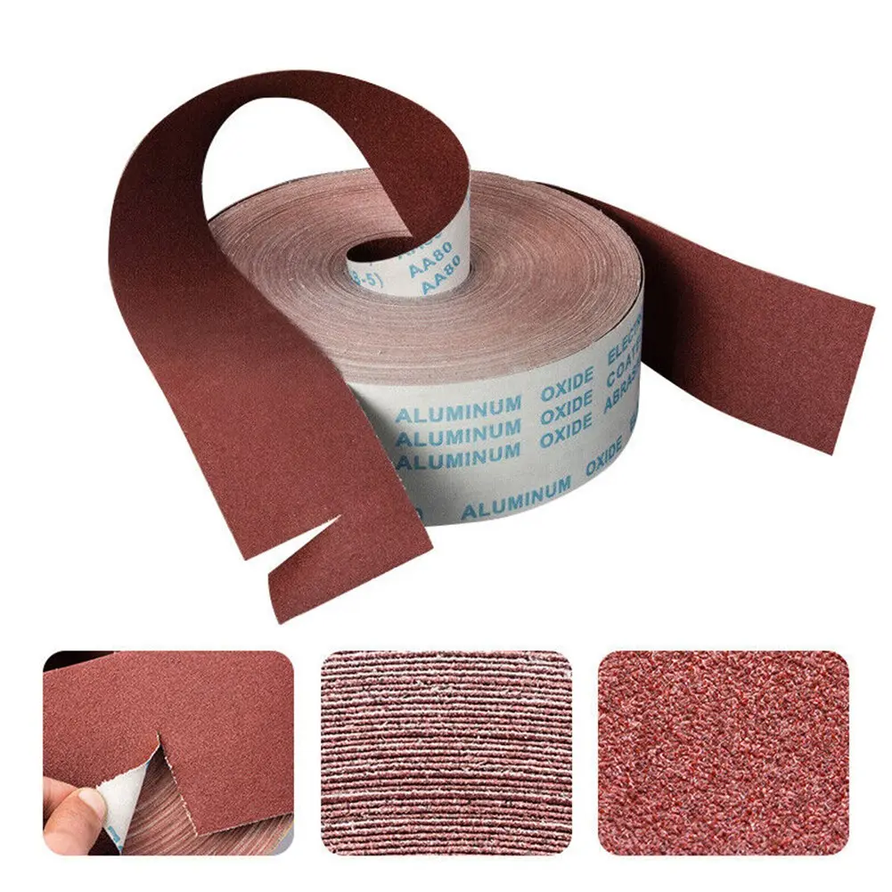 Sandpaper Roll Emery Cloth Sanding Abrasive Sheets 80 120 180 240 600 800Grit