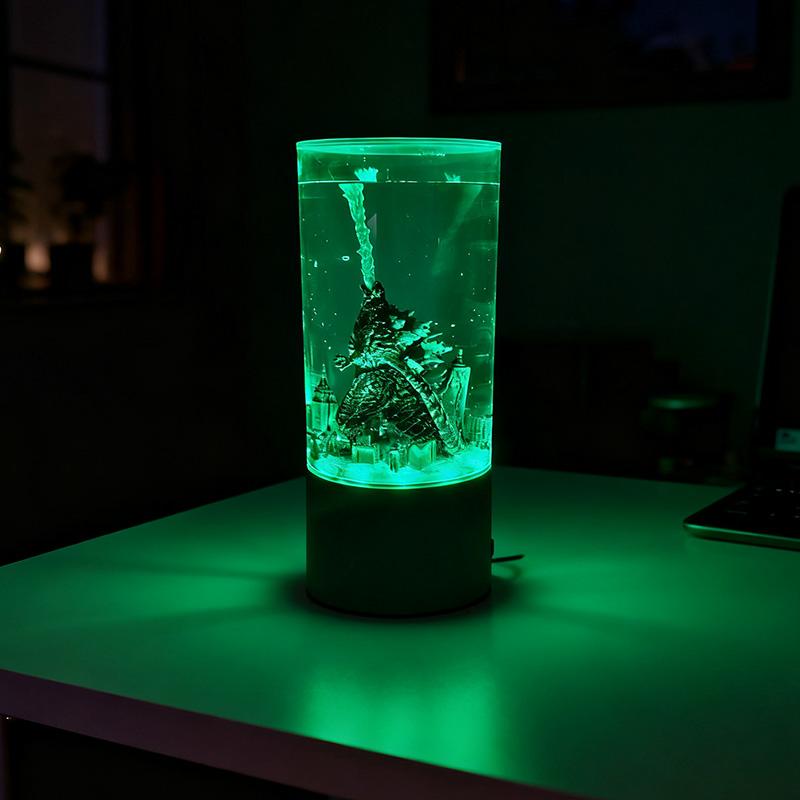 Monster Decorative Lamp, Color-Changing Night Light with Rotating Water Effect - Ambiance Table Lamp Classic Movie-Themed Decor, Perfect for Bedrooms, Parties, or Collector's Displays
