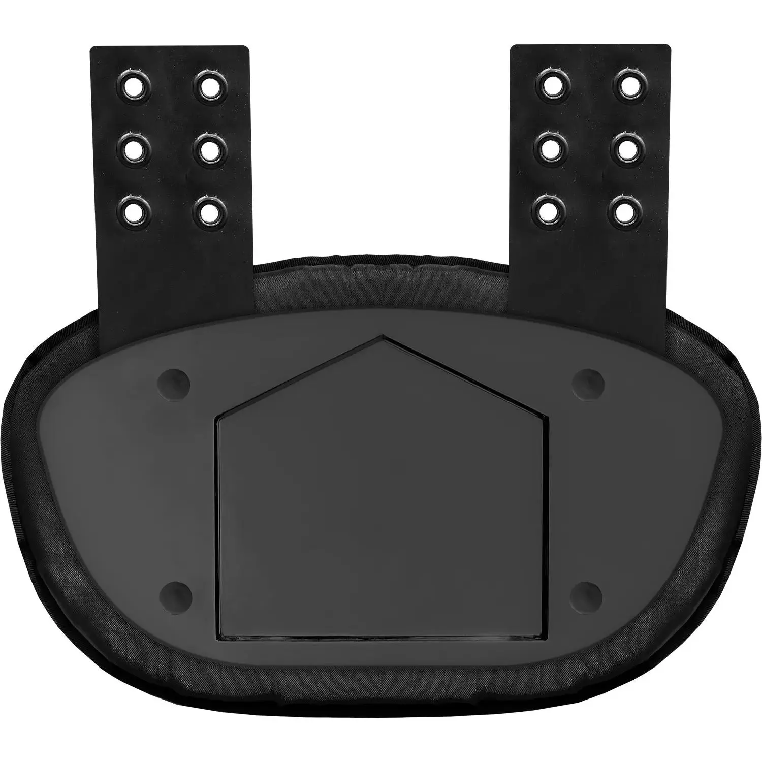 Football Back Plate for Shoulder Pads with High Impact Padding Black