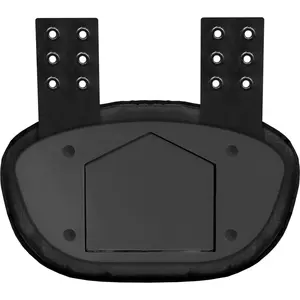 Football Back Plate for Shoulder Pads with High Impact Padding Black