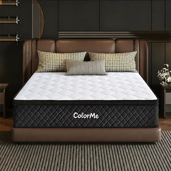 12"14" Inch Memory Foam Hybrid Mattress with Independent Pocket Springs, Plush Feel, Pressure Relief and Motion Isolation, Breathable Mattress in a Box, Twin/Full/Queen/King