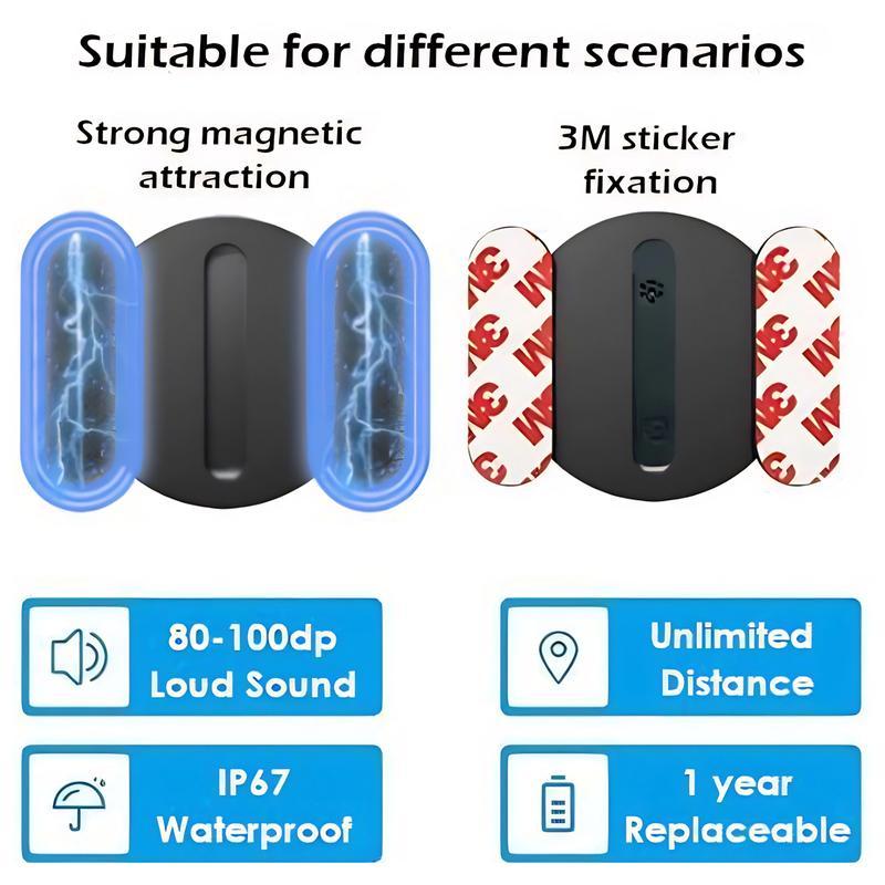 【Free.ship】CENPIN Mini Magnetic GPS Tracker for Car – Hidden Anti-Lost Location Tracker, Weatherproof Portable Device, Works with Apple Find My (iOS ), For Apple iPhone & Android