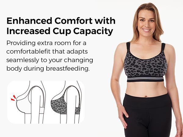 Momcozy 4-in-1 Pumping Bra Hands Free, Fixed Padding Nursing Bra & Maternity Bra, YN12 Wearable Breast Pump Bra Cotton-Nylon Comfort & Support for M5, S12 Pro, Spectra, Elvie, Willow, etc, Large tiktok shop maternity  undies