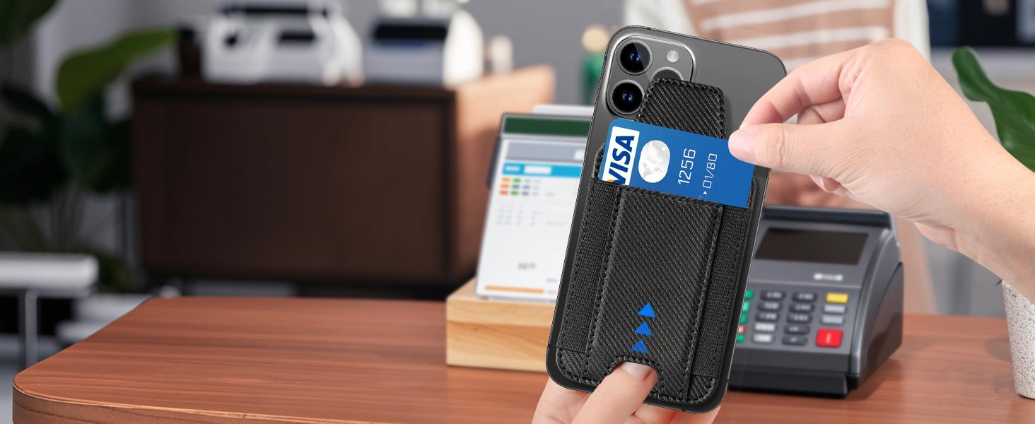 Magsafe Wallet, Works with Apple Find My(IOS only), Strongest Magnetic Wallet for iPhone 17/16/15/14/13/12 Series, Magnetic Card Holder with Adjustable Stand, 9 Cards Holder, Gifts for Boyfriend, Girlfriend, Mens, Males, Mother, Father