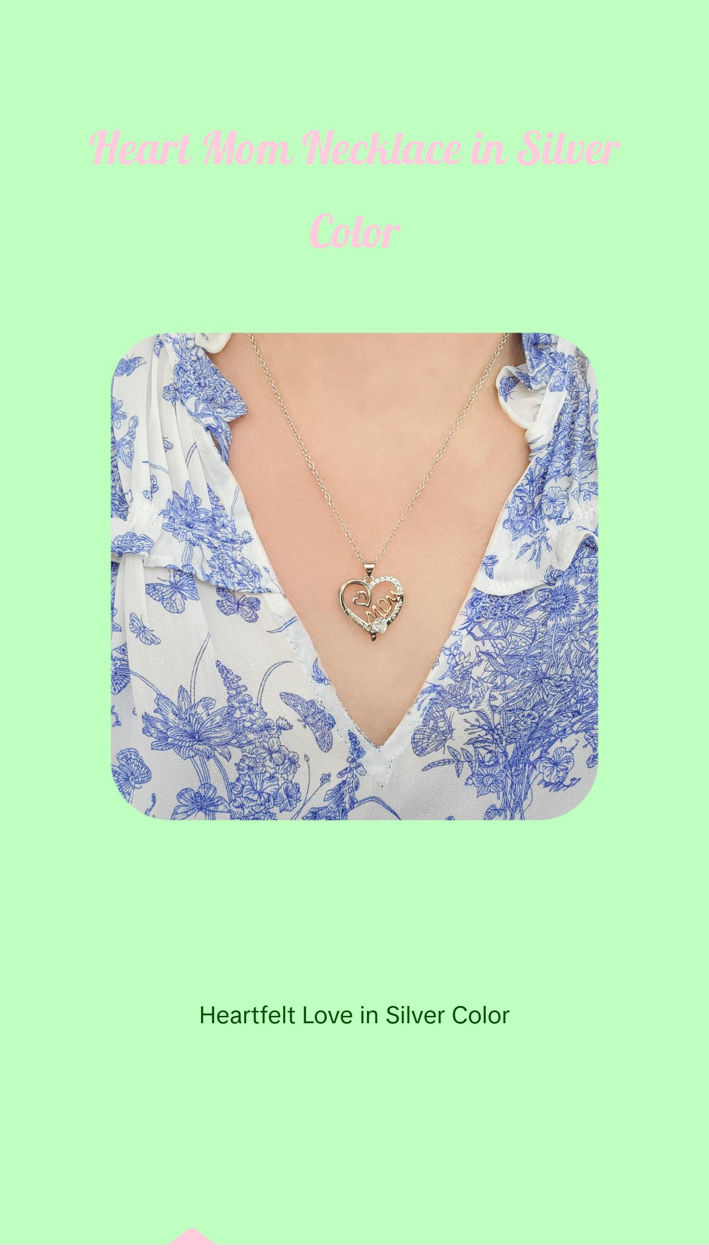 Heart Mom Necklace