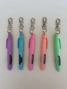 Mini highlighter badge reel accessory pen holder badge buddy pastel highlighter clip on breakaway lanyard cna medical assistant teacher gift