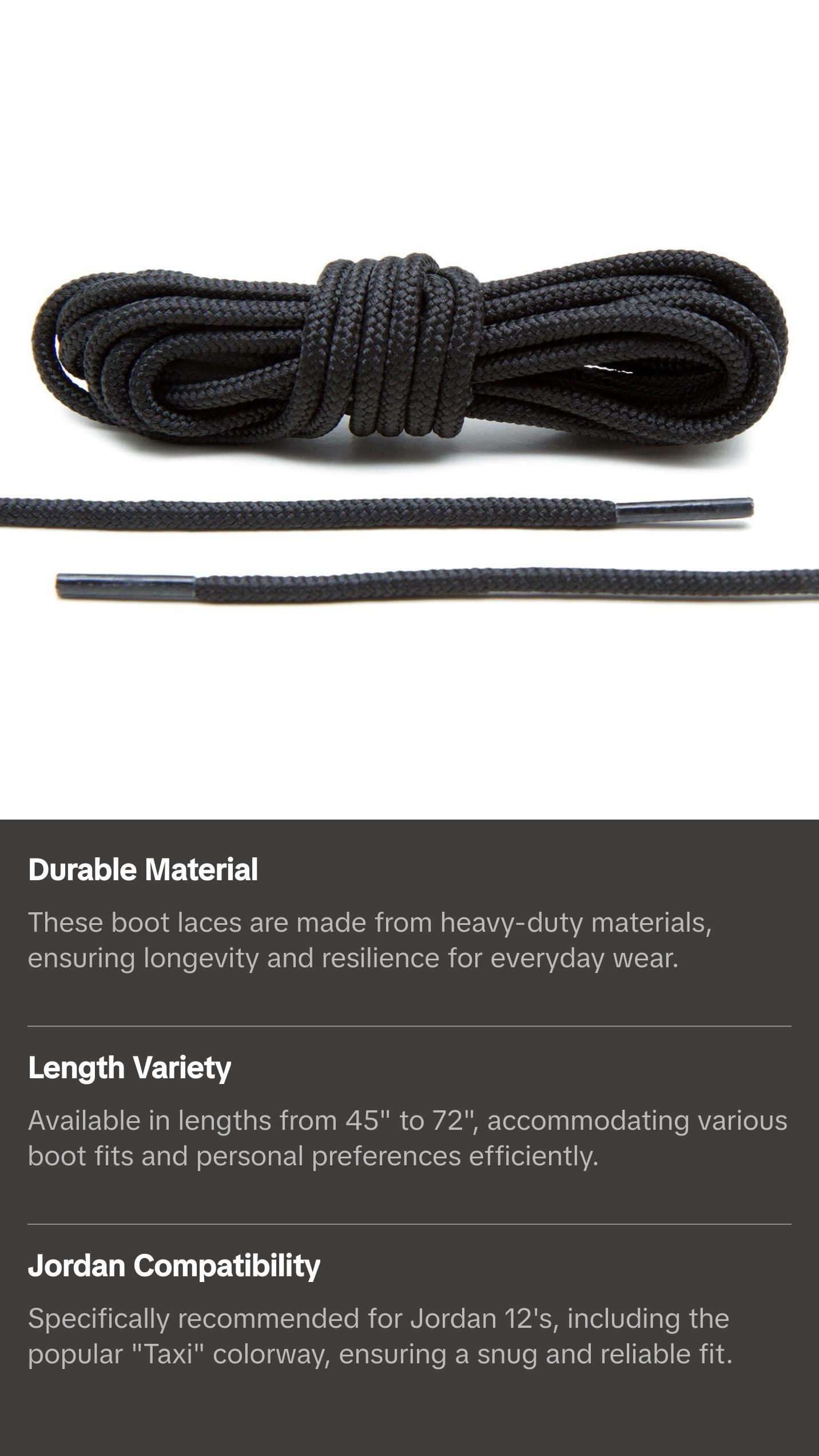 Black Boot Laces