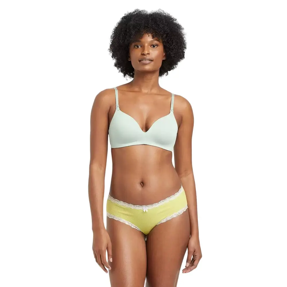 Women's Cotton Ribbed Hipster Underwear Auden Size S Comfort Fabric