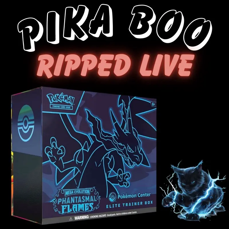 Phantasmal Flames Pokemon Center ETB - Ripped Live