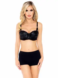 Woo Me Satin Underwire Bra, Cute, Strap