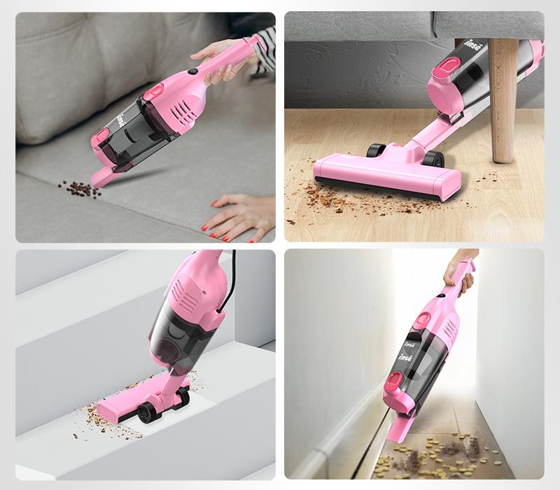 [Valentines'DaySale!] INSE R6X Corded Stick Vacuum, 15KPa Suction with 600W Motor, Ultra-Lightweight Bagless Upright Vacuum with Handheld for Home Hard Floor Carpet Pet Hair Car Cleaning home cleaning tools home appliances