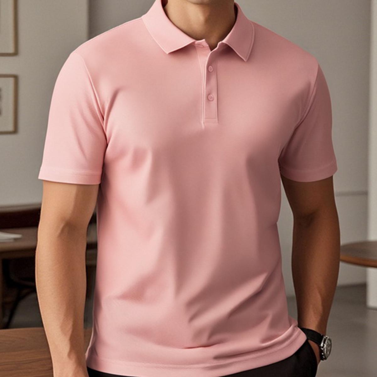 Premium Performance Polos: Ultra-Breathable, Moisture-Wicking Polos with Stretch | Fashion Collar Short Sleeve Casual Tees (Available in Various Colors) Soft, Sweat-Absorbing, Lightweight Everyday Wear