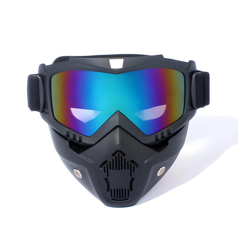 Tactical Mask with Windproof Goggles, Breathable Face Cover for ...