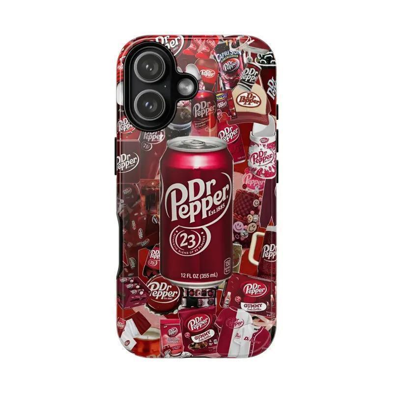 DrPeppe Lover's iPhone Case - Festive Bow Design Creative Transparent TPU Phone Case iPhone | New Design Dr Pepper Phone Case, Protective Cover For iPhone 17-8 Cases, Coquette Tough Case 17 16 15 14 13 12 11 X 8 7 SE | Cover Protective
