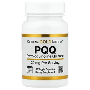 California Gold Nutrition PQQ, 20 mg, 60 Veggie Capsules