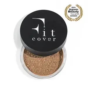 Fitcover Active Mineral Loose Powder Foundation – Skin Perfecting Matte Powder Foundation for Flawless, Poreless Finish