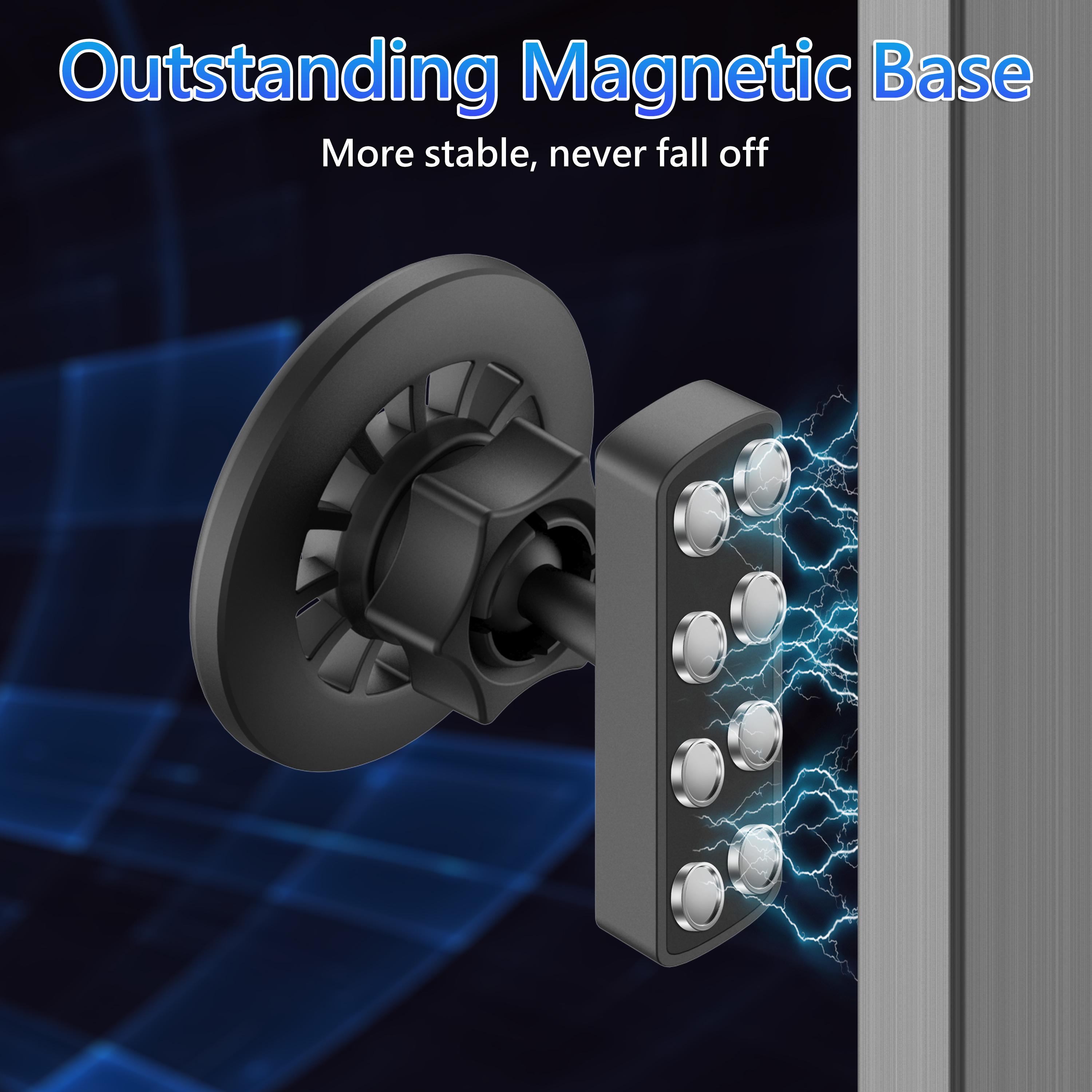 Magnetic Phone Holder for Gym Workouts, 360° Adjustable Phone Mount Compatible with iPhone 12-17 Series, Portable Fitness Accessory for Men & Women