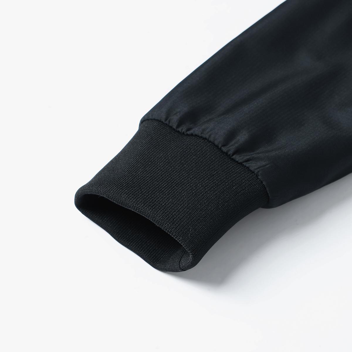 Men's Lightweight Polyester Jacket - Non-Stretch Formal and Daily Jacket, Stand Collar Design, Zipper Pocket - Office, Work Clothing, Spring and Autumn Casual Outerwear - Easy Care Professional Suit, Simple Style, Washable Fabric