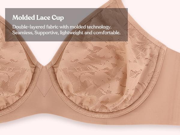 HSIA Auri Seamless Lace Support Bra Full Coverage Comfort Fit SpringStatements