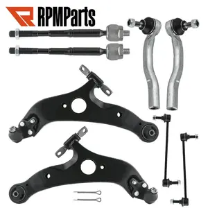 Front Lower Control Arms Tierods Sway Bars for 2004 2005 2006-2010 Toyota Sienna