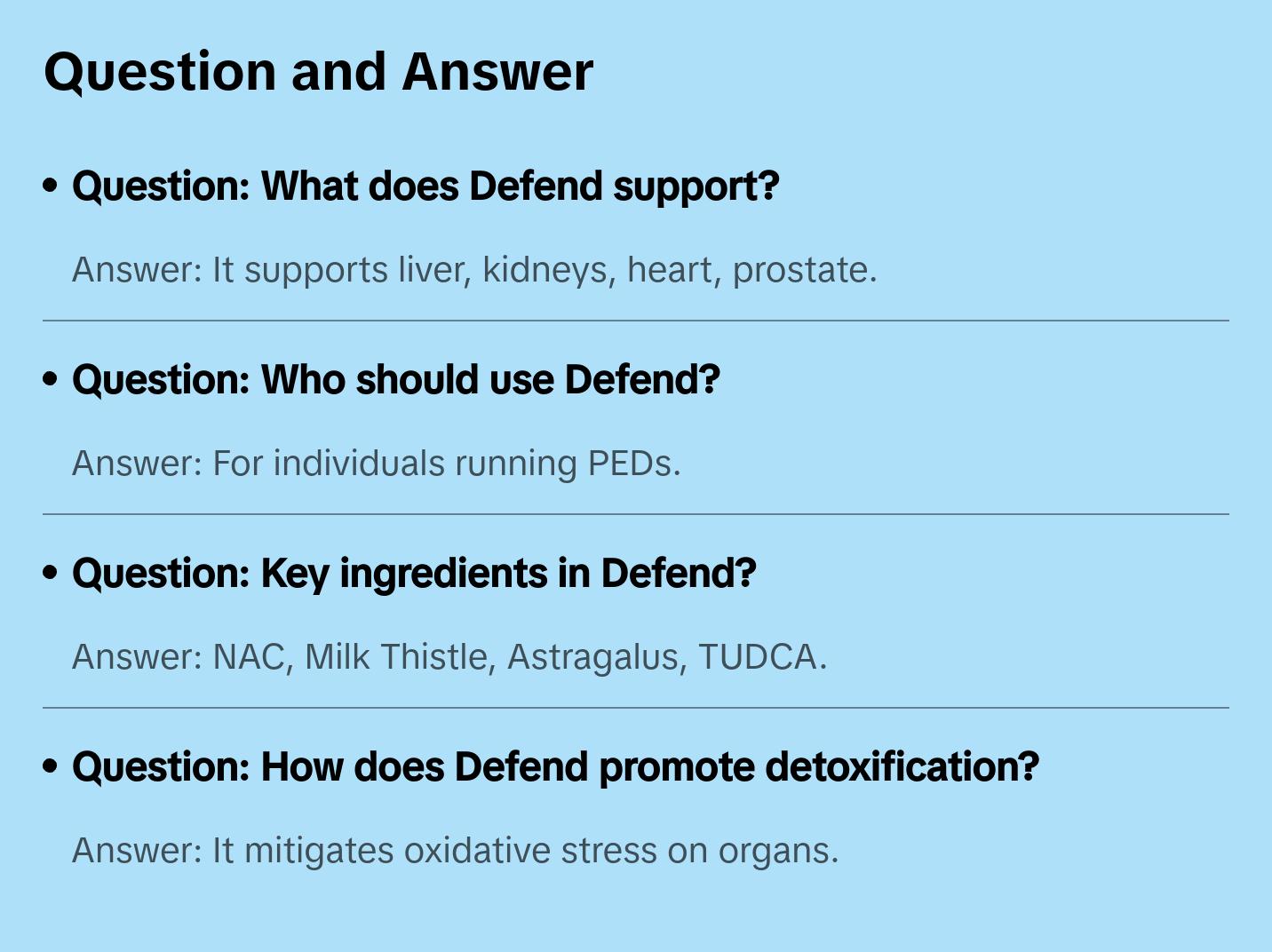 HUGE DEFEND ORGAN SUPPORT