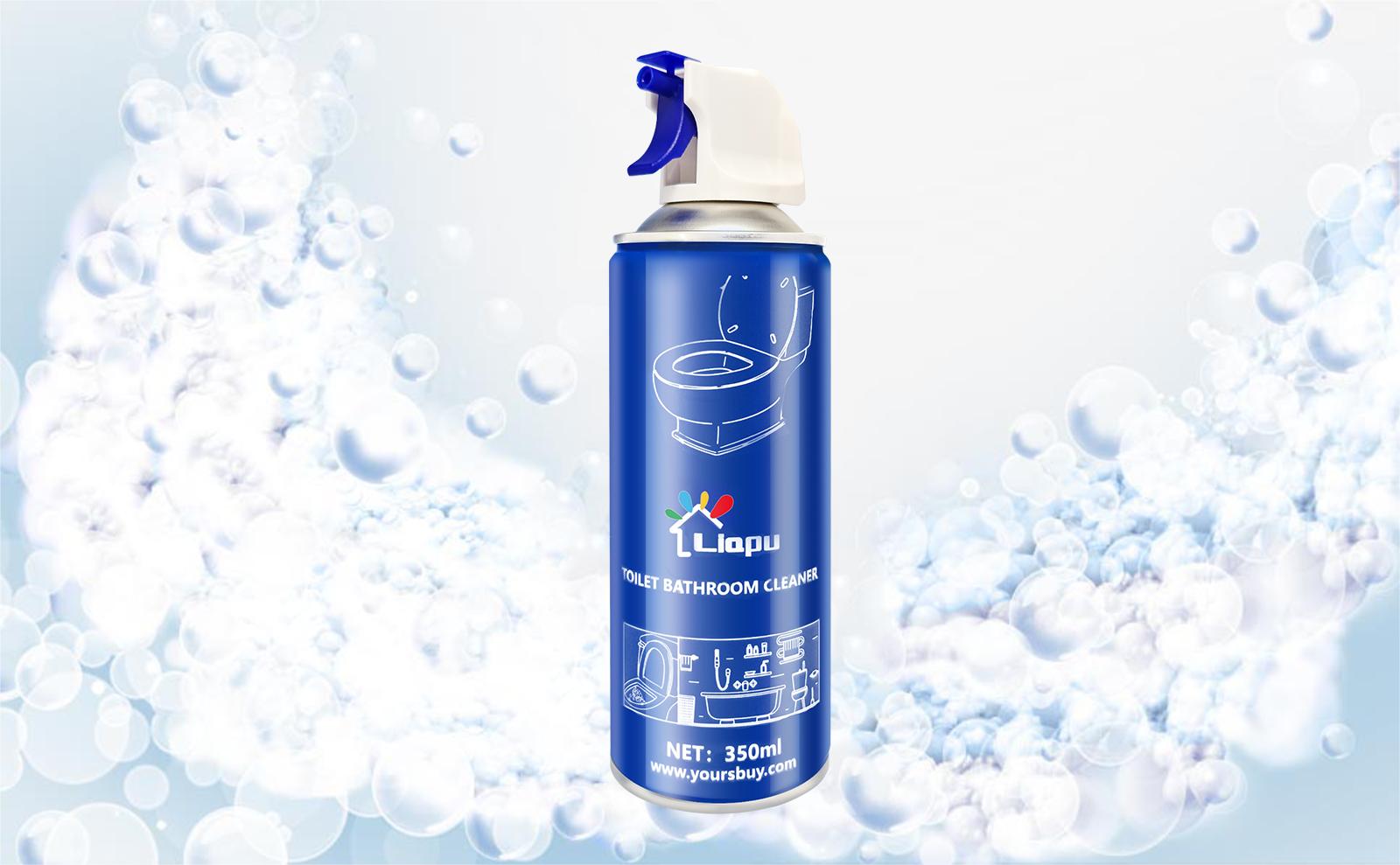 Liapu Toilet Bowl Cleaner eliminates 99.9% of bacteria, removes stains and dirt without double scrubbing, high-speed cleansing your bathroom in 30 seconds