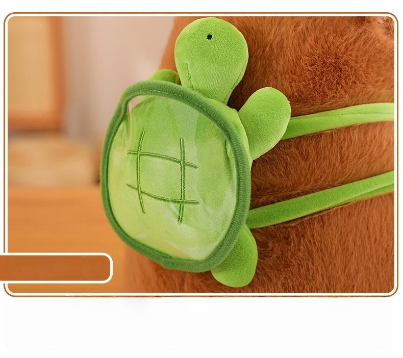 Summer Capybara Plush Toy Soft Cuddly Simulation Stuffed Animal for Home Sofa Bed Decoration Ideal Gift for Animal Lovers Ages 12+