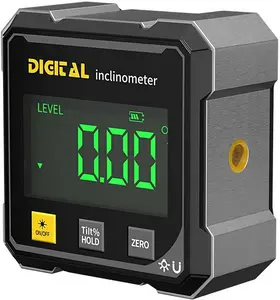 Magnetic Digital Angle Finder with Dual Laser Guide & 360° Magnetic Base – Rechargeable Angle Meter for Woodworking & Construction