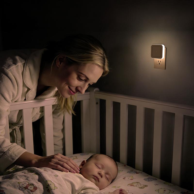 Night Light, Night Lights Plug into Wall 4-Pack, Dusk to Dawn Nightlight, Plug in Night Light Led Night Lights for Bedroom, Bathroom, Hallway Warm White Home Lighting