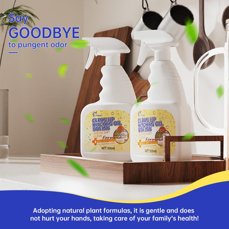 Liapu Power Dissolve Multi-Purpose Cleaner – Effortless Spray for Kitchen Grease, Oven Grime, Stove Tops, Range Hoods & Home Surfaces