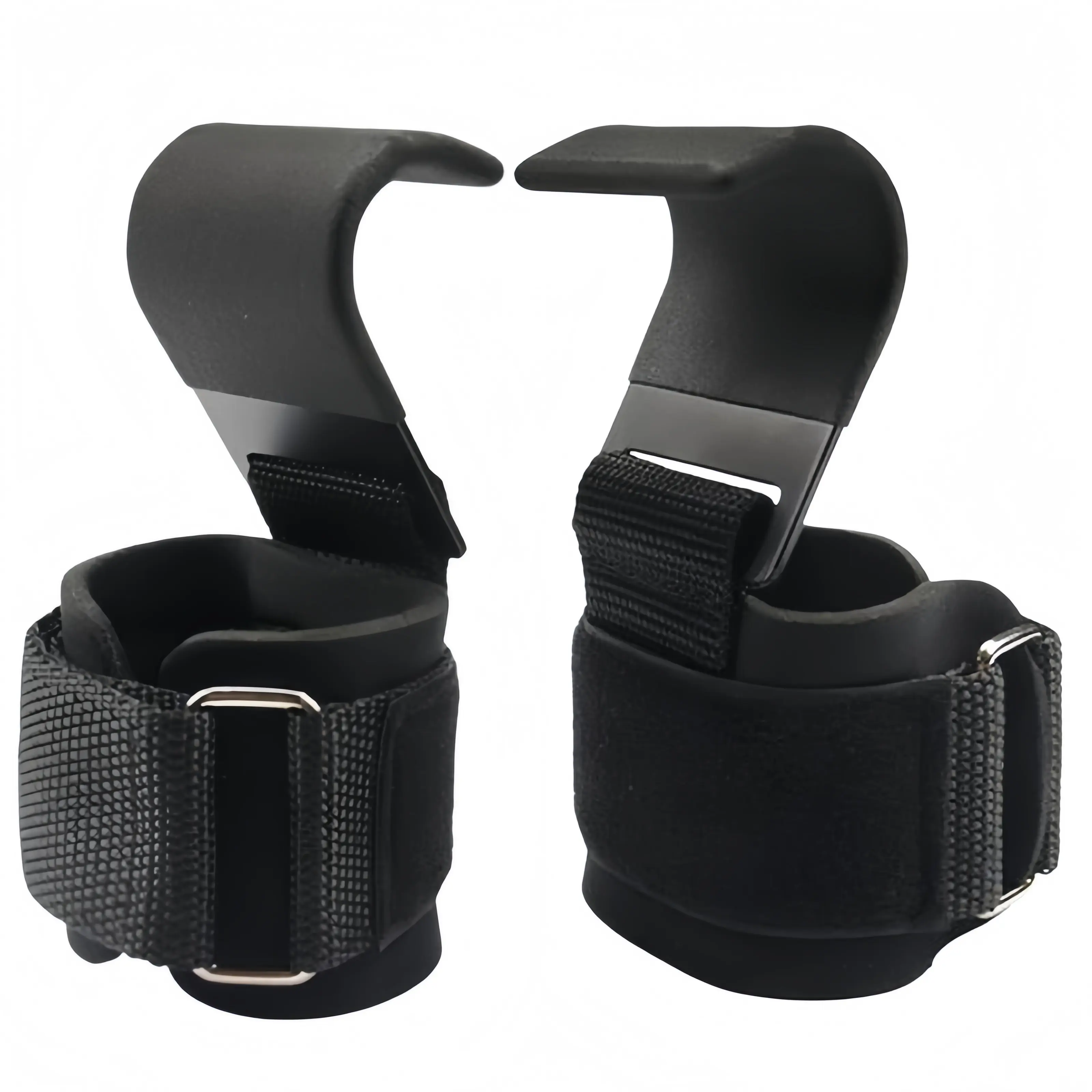 Heavy-Duty Weight Lifting Hooks Gymreapers - Black
