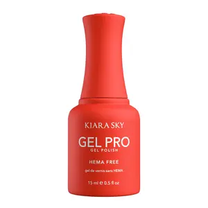 Kiara Sky Gel Pro - Scarlet Blaze HEMA-Free + TPO Free Nail Gel Polish | Intense Pigmentation, Long-Lasting Wear | Finish: Cream 15ml
