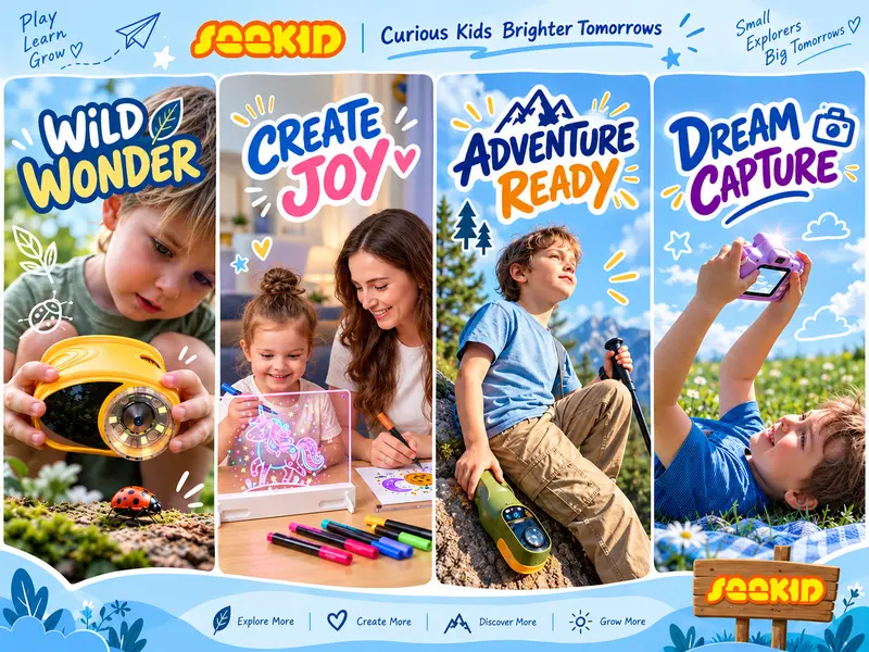 【2027 Upgrade】SEEKID 1000X Handheld Microscope for Kids with 4K 2.0