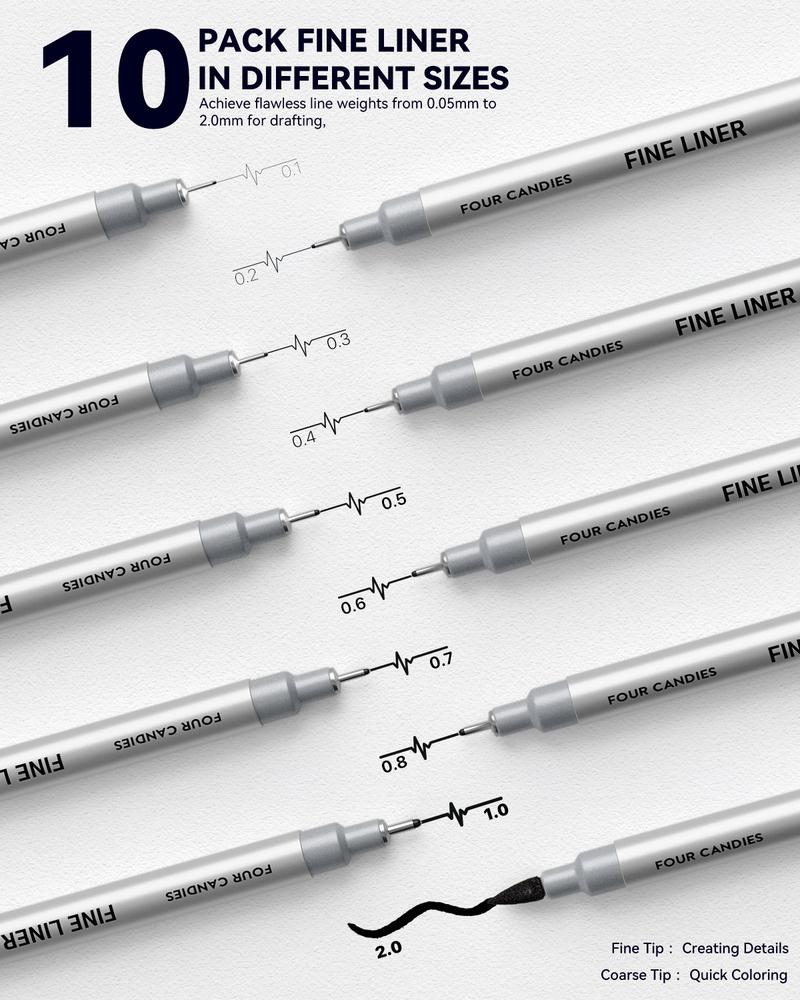 Four Candies 52/73PCS Advanced Art Supplies Drawing Kit with Fineliner Pens, Mechanical Pencils, 3-Color Sketchbook, Charcoal Sticks,Pastels for Sketching Drawing Comics Gifts for Professionals Artists,educational, Adults and Artists, Artist Drafting