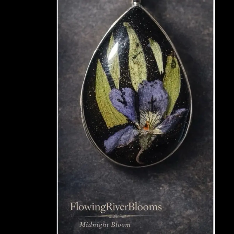 Resin Flower Pendant