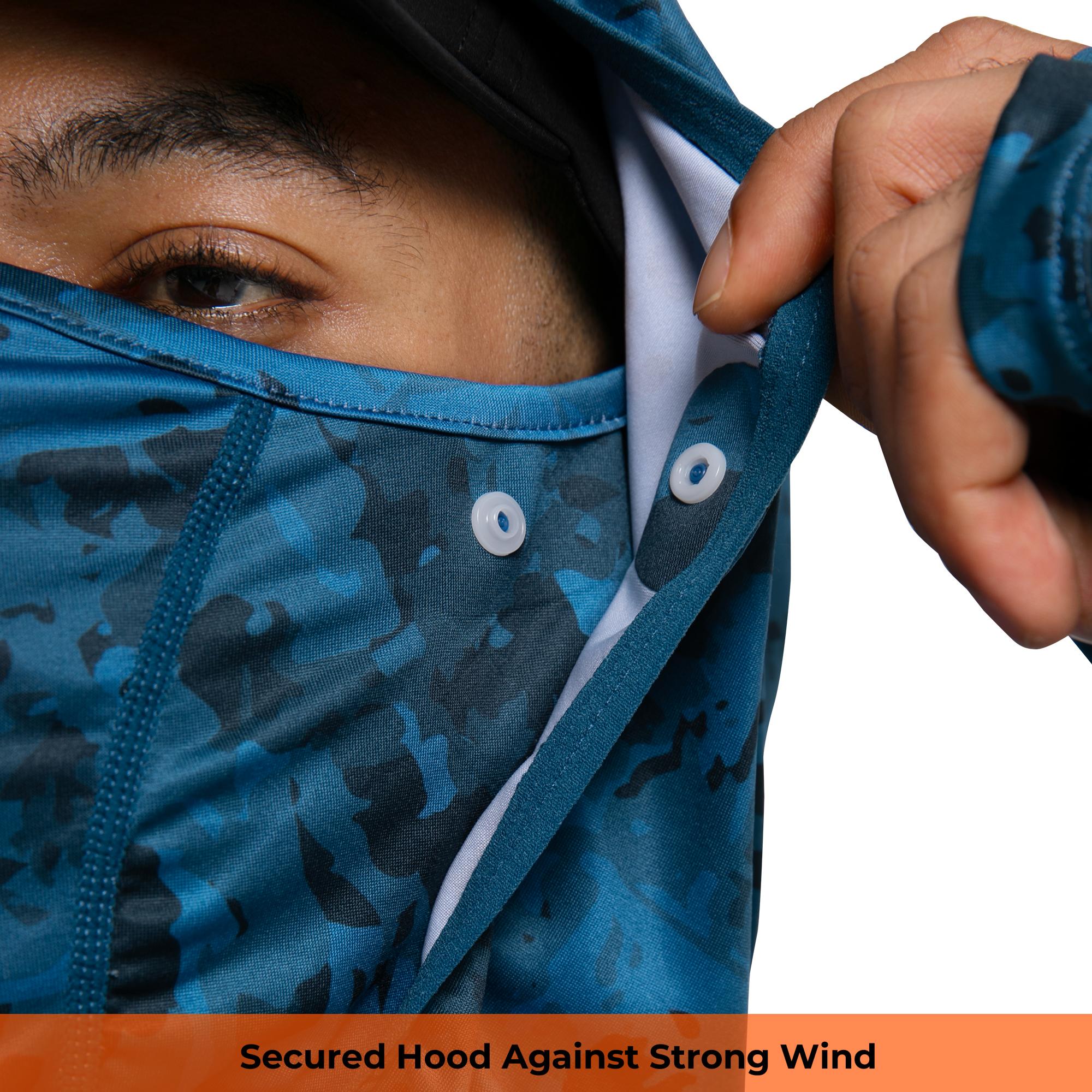 【Clearance】R10 Sun Hoodie Shirts w/ UV Detection Logo Mask Neck Gaiter Thumbhole Men UPF 100+ Sun Protection Long Sleeve Lightweight Quick Dry Moisture Wicking Breathable Cooling Athletic Activewear for Outdoor Sports Fishing Boating Construction Roofing 【Clearance】R10 Sun Hoodie Shirts w/ UV Detection Logo Mask Neck Gaiter Thumbhole Men UPF 100+ Sun Protection Long Sleeve Lightweight Quick Dry Moisture Wicking Breathable Cooling Athletic Activewear for Outdoor Sports Fishing Boating Construction Roofing