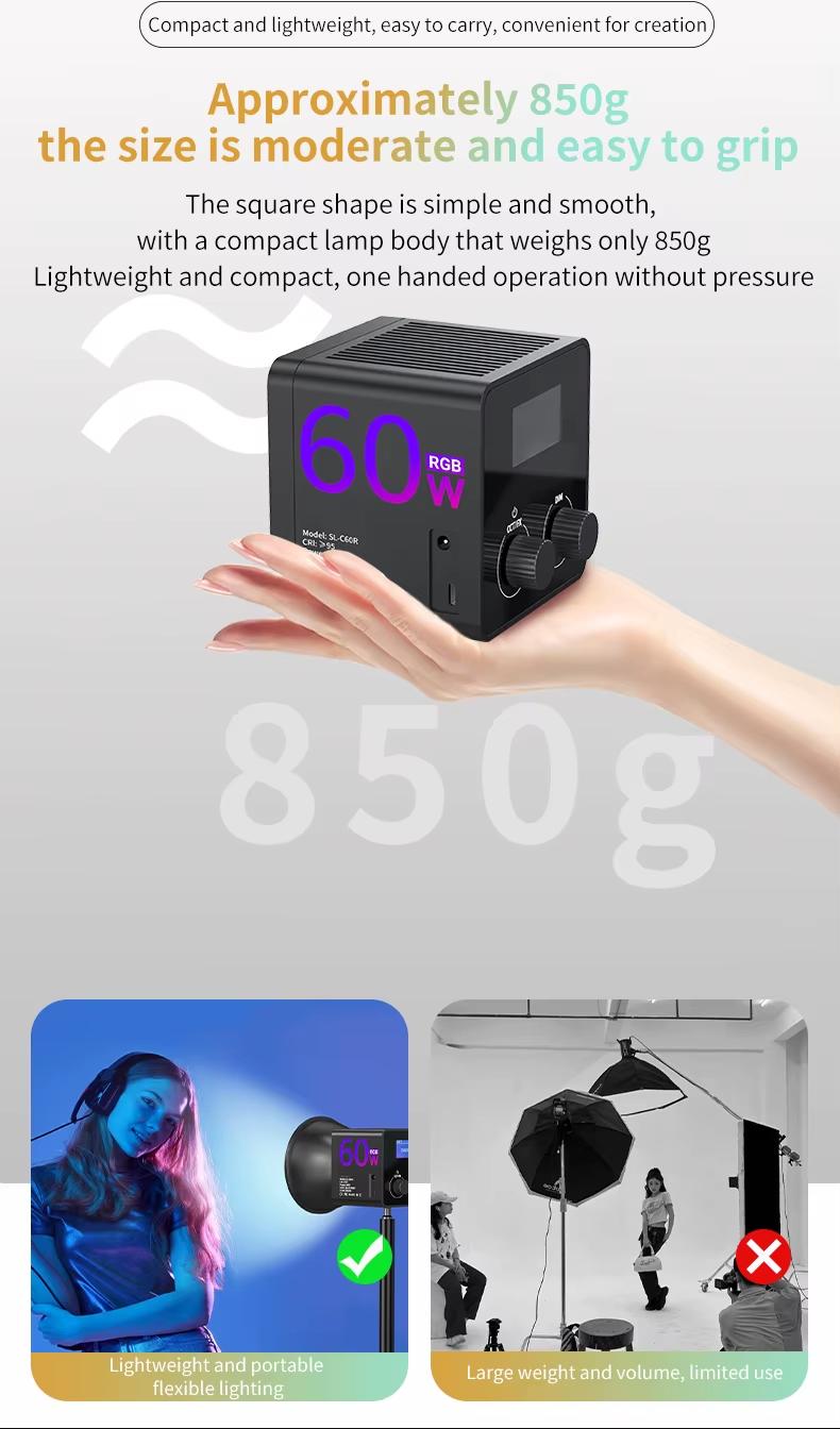 Handheld RGB-COB Video Light - Can be used with a stand - Portable - Ring Photography Light - Professional Studio Lighting and Digital Camera Accessories - Suitable for Vlog cameras, live streaming and photography. Handheld RGB-COB Video Light - Can be used with a stand - Portable - Ring Photography Light - Professional Studio Lighting and Digital Camera Accessories - Suitable for Vlog cameras, live streaming and photography.