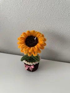 Handmade Mini Sunflower Pot