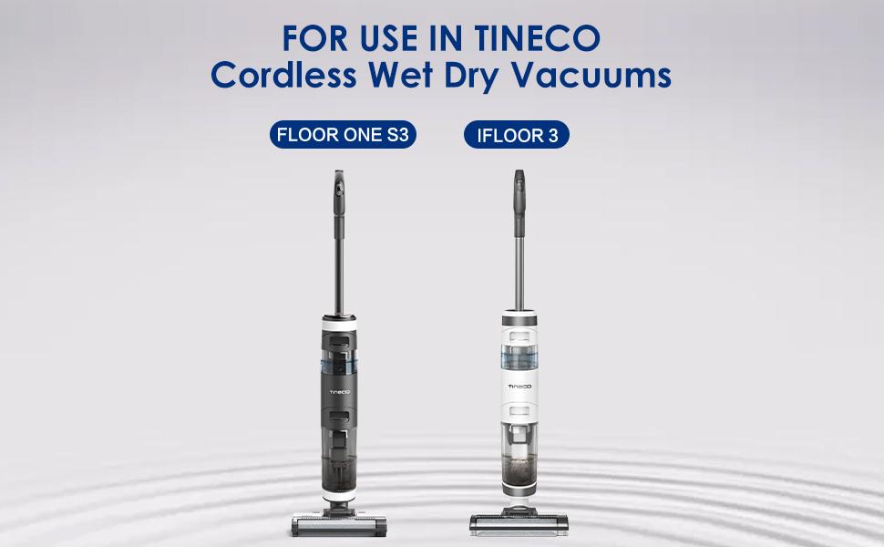 Tineco Replacement 2 HEPA Assembly & 2 Brush Roller Set for iFLOOR 3 Series, Floor ONE S3 Series Cordless Wet Dry Vacuum Cleaner (Not Compatible with Any Other Model)