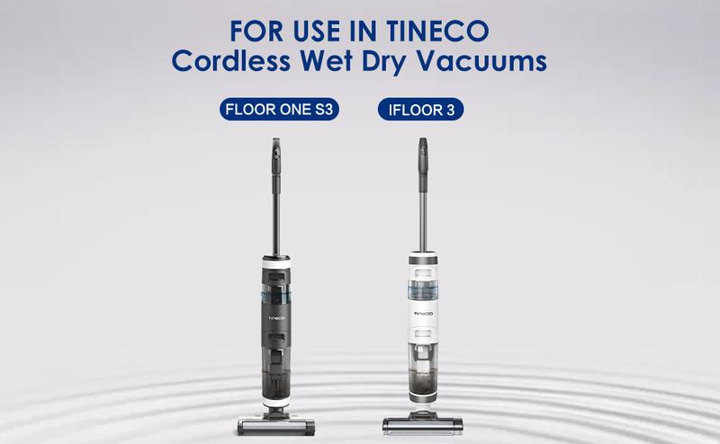 Tineco Replacement 2 HEPA Assembly & 2 Brush Roller Set for iFLOOR 3 Series, Floor ONE S3 Series Cordless Wet Dry Vacuum Cleaner (Not Compatible with Any Other Model)