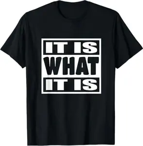 "Let it be" - Playful Phrase Graphic with a Cool Attitude T-shirt
