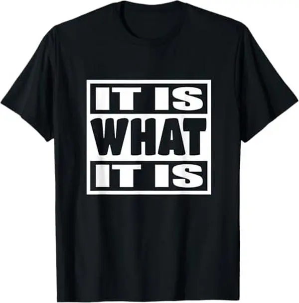 "Let it be" - Playful Phrase Graphic with a Cool Attitude T-shirt