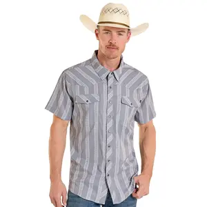 ROCK&ROLL SHORT SLEEVE DARK GREY STRIPE PRINTED TEK BMN3S08390