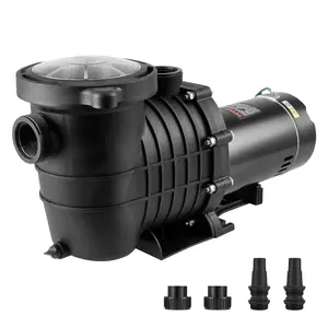 VEVOR Above Ground Pool Pump,  2 HP, 110 GPM Max Flow Single Speed Swimming Pool Pump, 110V/240V 3450 RPM 59 ft Max Head Pool Pump with Filter Basket, for Above Ground Pools Hot Tubs Spas