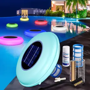 RGB Solar Pool Cleaner  with Copper Ionization,  Up to 45,000 Gallons, for Fresh & Salt Water Pools & Spas