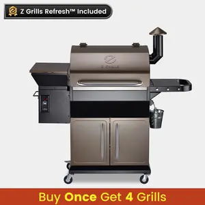 Z GRILLS 1000D Pellet Grill with 1056 sq. in. Cooking Space & PID Controller for Consistent Temperatures