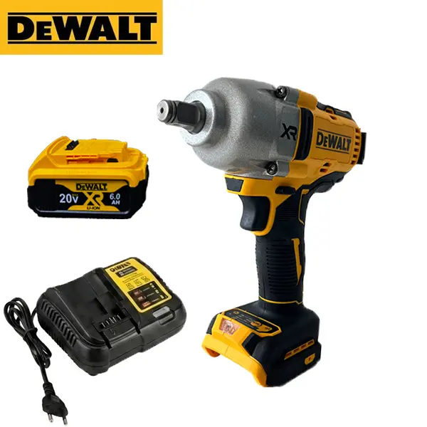 DEWALT 20V Brushless Cordless Impact Wrench - 1/2" Drive Size Hog Ring Anvil, Multi-Speed, 850nm Torque, 850nm Punch, 6.0ah, High Torque Impact Tool for Mechanics, Automotive Repair