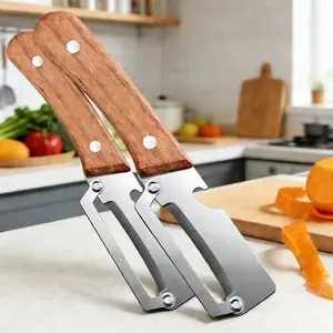 Multi-Functional Stainless Steel Fruit Peeler – Thick Durable Kitchen Knife for Sugarcane & Pineapple, Easy Peeling Tool